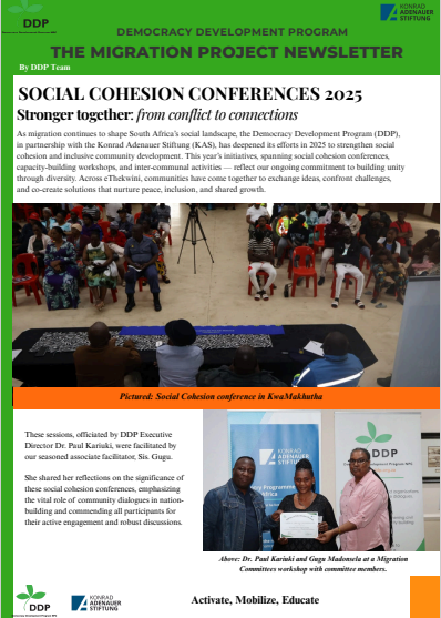 Newsletter: Migration and Social Cohesion