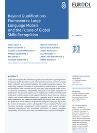 Beyond Qualifications Frameworks: Large Language Models and the Future of Global Skills Recognition