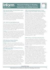 Research findings in reading instruction are settled science