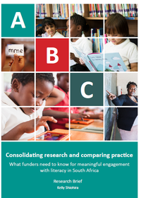 Consolidating research and comparing practice: What funders need to know for meaningful engagement with literacy in South Africa