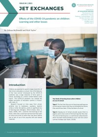 JET Exchanges 4/2021: Effects of the COVID-19 pandemic on children: Learning and other losses