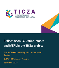Reflecting on Collective Impact and MERL in the TICZA project COP#16