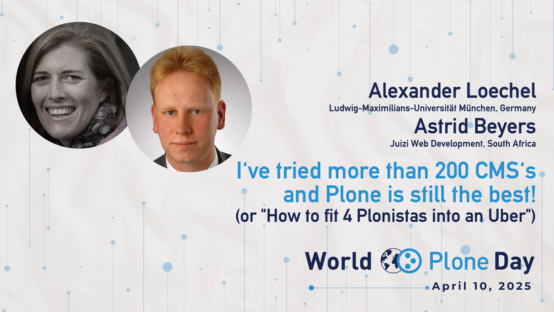 I've tried more than 200 CMS's and Plone is still the best!