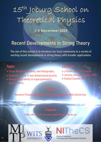 2025-12-01 - 15th Joburg School on Theoretical Physics