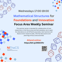 Mathematical Structures for Foundations and Innovation Focus Area Weekly Seminar