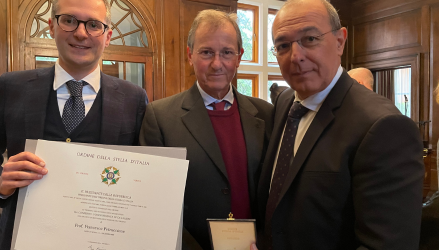 Italian honour for Prof Petruccione